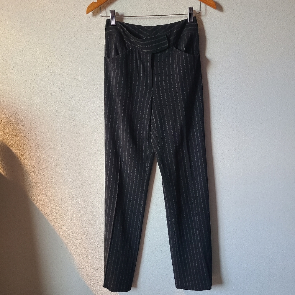Studio M Black Formal Pinstripe Pant